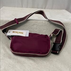 Burgundy Mini Crossbody Bag
